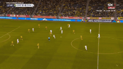 Soccer Player Kicking Ball By Steve Perrian Sport Travel Sign GIF