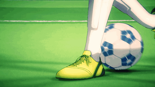 Soccer Player Kicking Ball