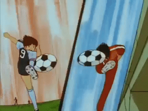 Soccer Player Kicking Soccer Ball