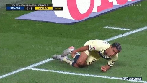 Soccer Player Kneeling After Loss