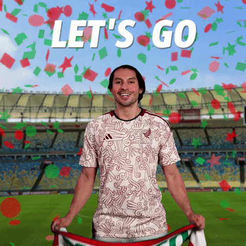 Soccer Player Let's Go Viva Mexico GIF