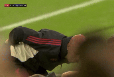 Soccer Player Lying on Field