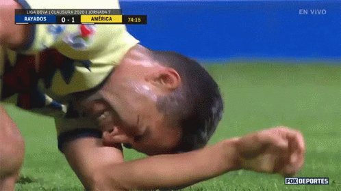 Soccer Player Lying on Ground