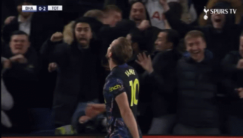 Soccer Player Number 10 Celebrating Goal GIF