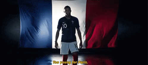 Soccer Player Number 10 French Flag