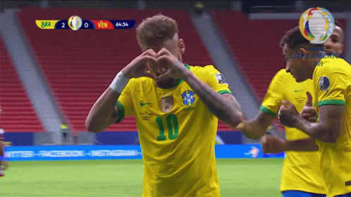 Soccer Player Number 10 Heart Hands