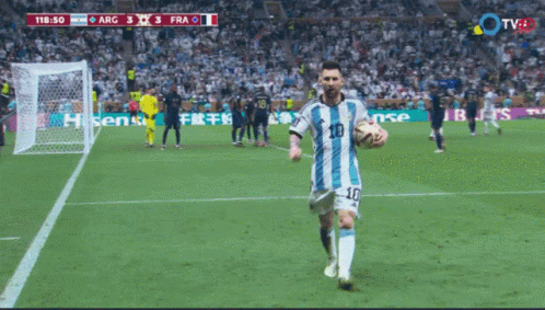 Soccer Player Number 10 Holding Soccer Ball GIF