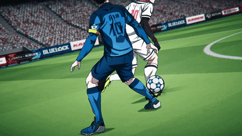 Soccer Player Number 10 Kicking Ball