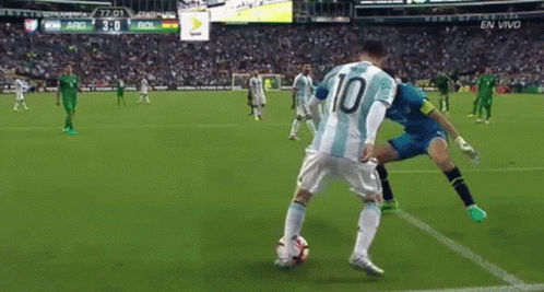 Soccer Player Number 10 Kicking Ball GIF
