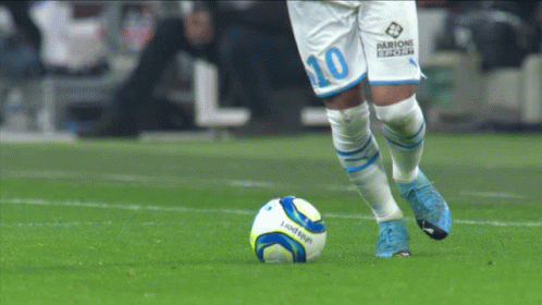 Soccer Player Number 10 Kicking Ball GIF