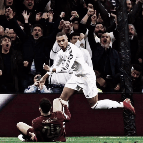Soccer Player Number 10 Kicks Ball