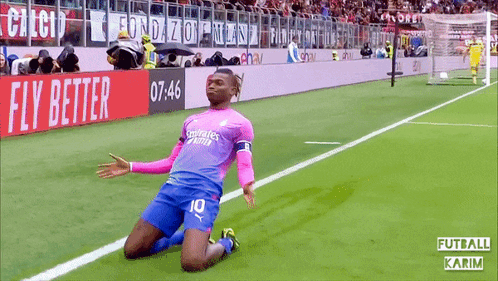 Soccer Player Number 10 Kneeling GIF