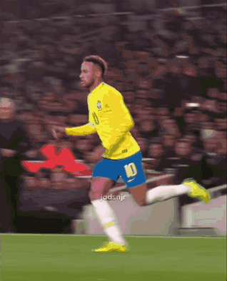 Soccer Player Number 10 Running on Field