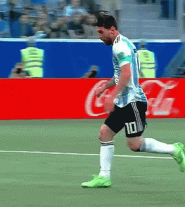 Soccer Player Number 10 Running On Field GIF