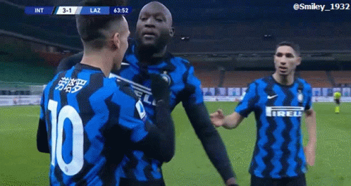 Soccer Player Number 10 Talking To Another GIF
