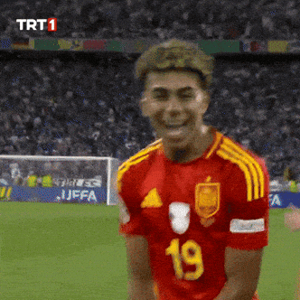 Soccer Player Number 19 Smiling GIF