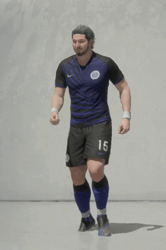 Soccer Player Number 19 Standing