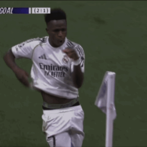 Soccer Player Number 2 Celebrating Goal GIF