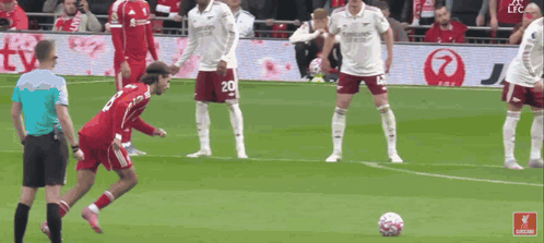 Soccer Player Number 20 Kicking Ball GIF