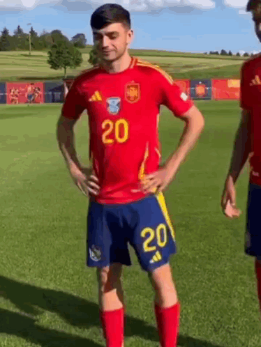 Soccer Player Number 20 on Field
