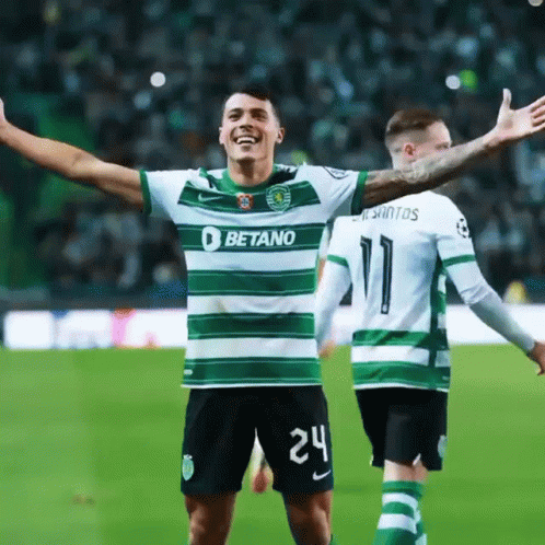 Soccer Player Number 24 Celebrates