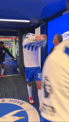 Soccer Player Number 25 in Tunnel