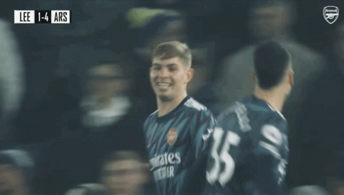 Soccer Player Number 35 Smiling
