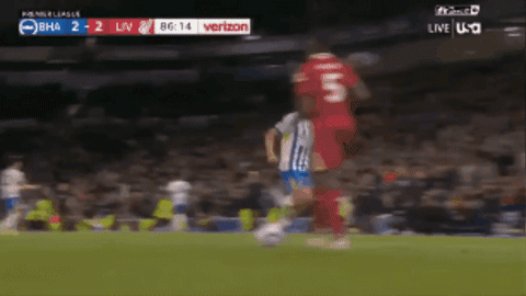Soccer Player Number 5 Kicking Ball GIF