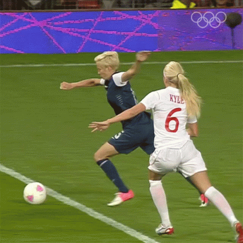 Soccer Player Number 6 Kicking Ball