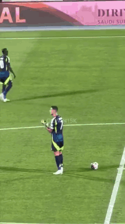 Soccer Player Number 7 Kicking Ball