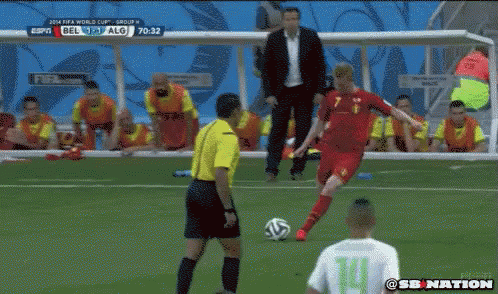 Soccer Player Number 7 Kicking Soccer Ball
