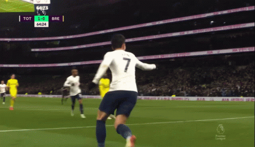 Soccer Player Number 7 Running