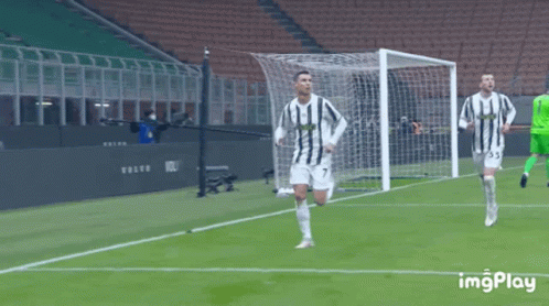 Soccer Player Number 7 Runs Towards Goal GIF