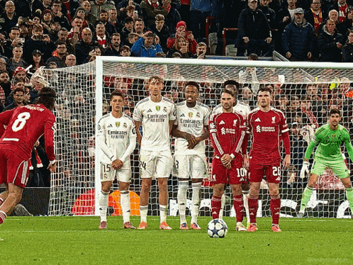 Soccer Player Number 8 About To Kick Ball GIF