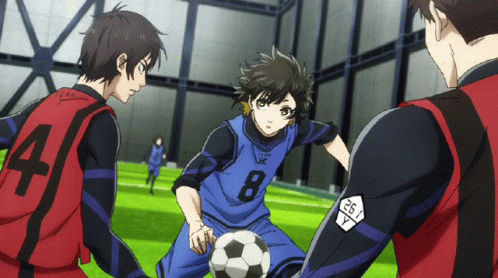 Soccer Player Number 8 Dribbling Ball GIF