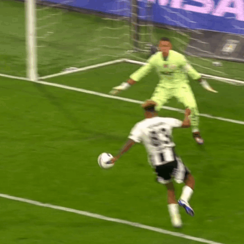 Soccer Player Number 8 Kicking Ball GIF