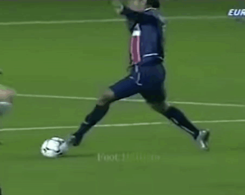 Soccer Player Number 9 Being Tackled GIF