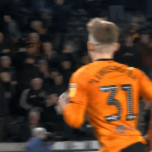 Soccer Player Orange Jersey 31