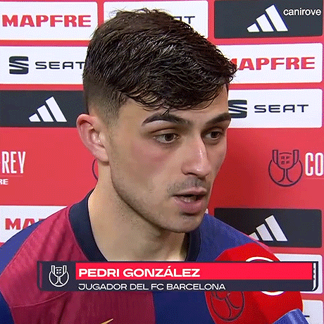 Soccer Player Pedri Gonzalez Being Interviewed