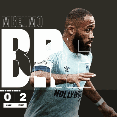 Soccer Player Poster Named Mbaumo