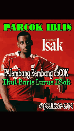 Soccer Player Poster With Name Isak
