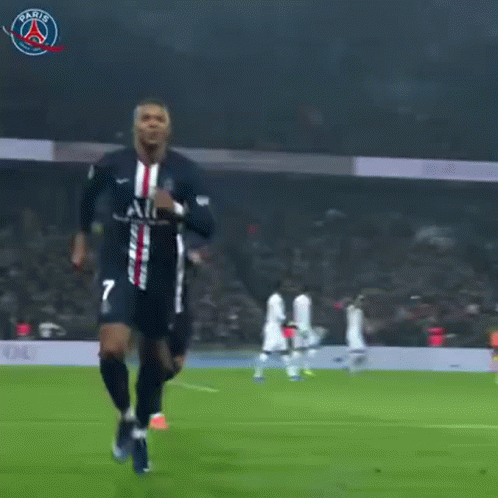 Soccer Player Running During Match GIF