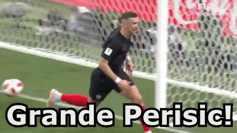 Soccer Player Running Towards Goal Grande Perisic