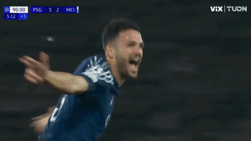 Soccer Player Running With Arms Outstretched