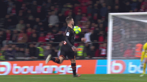 Soccer Player Running With Ball Boulangers Ad GIF