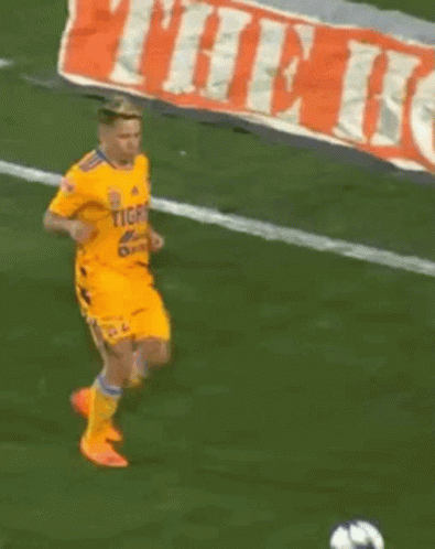 Soccer Player Running With Ball Home Banner