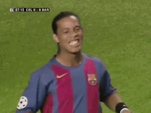 Soccer Player Smiling During Game GIF