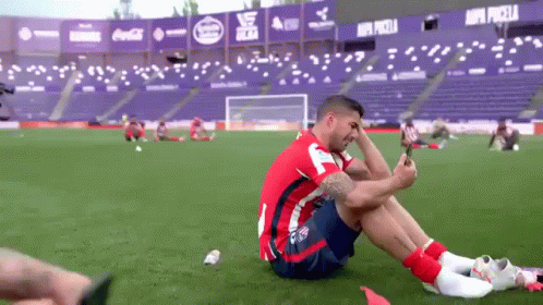 Soccer Player Taking Selfie