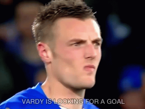 Soccer Player: Vardy Looking for Goal