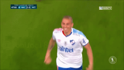 Soccer Player Wearing Antel Shirt